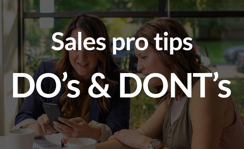 Do's & Don'ts to achieve sales success