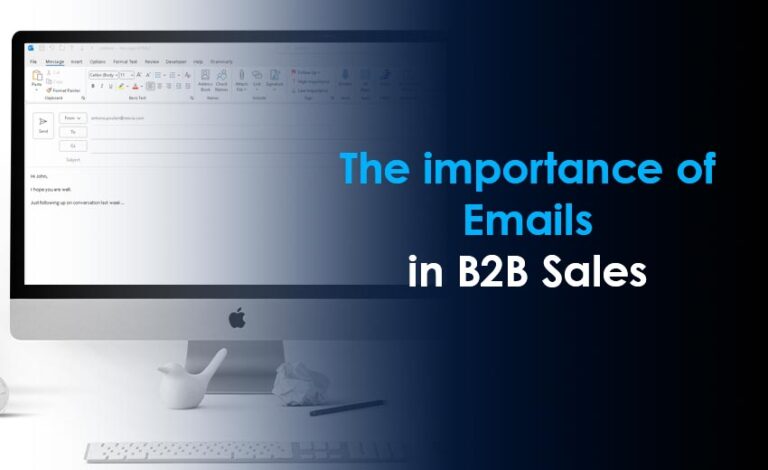 The importance of emails in b2b sales